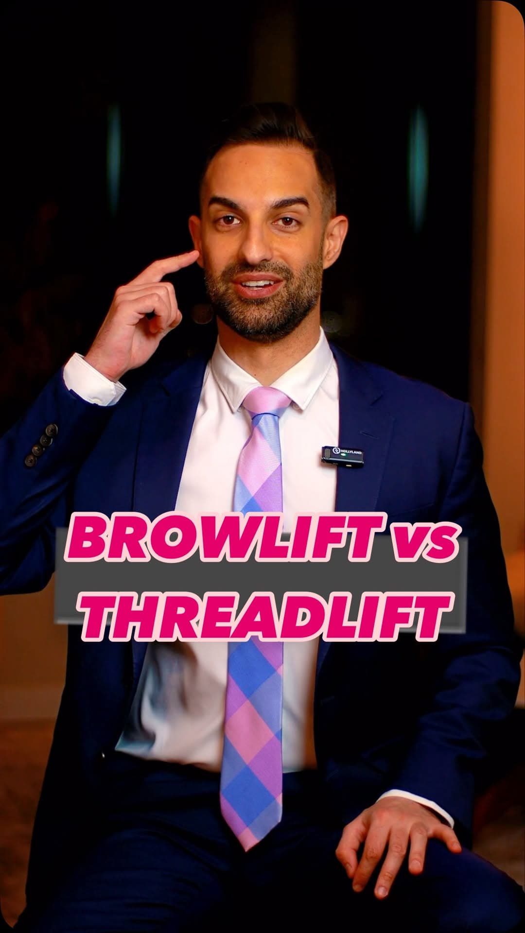 Dr. Alameddine discussing Browlift vs Threadlift