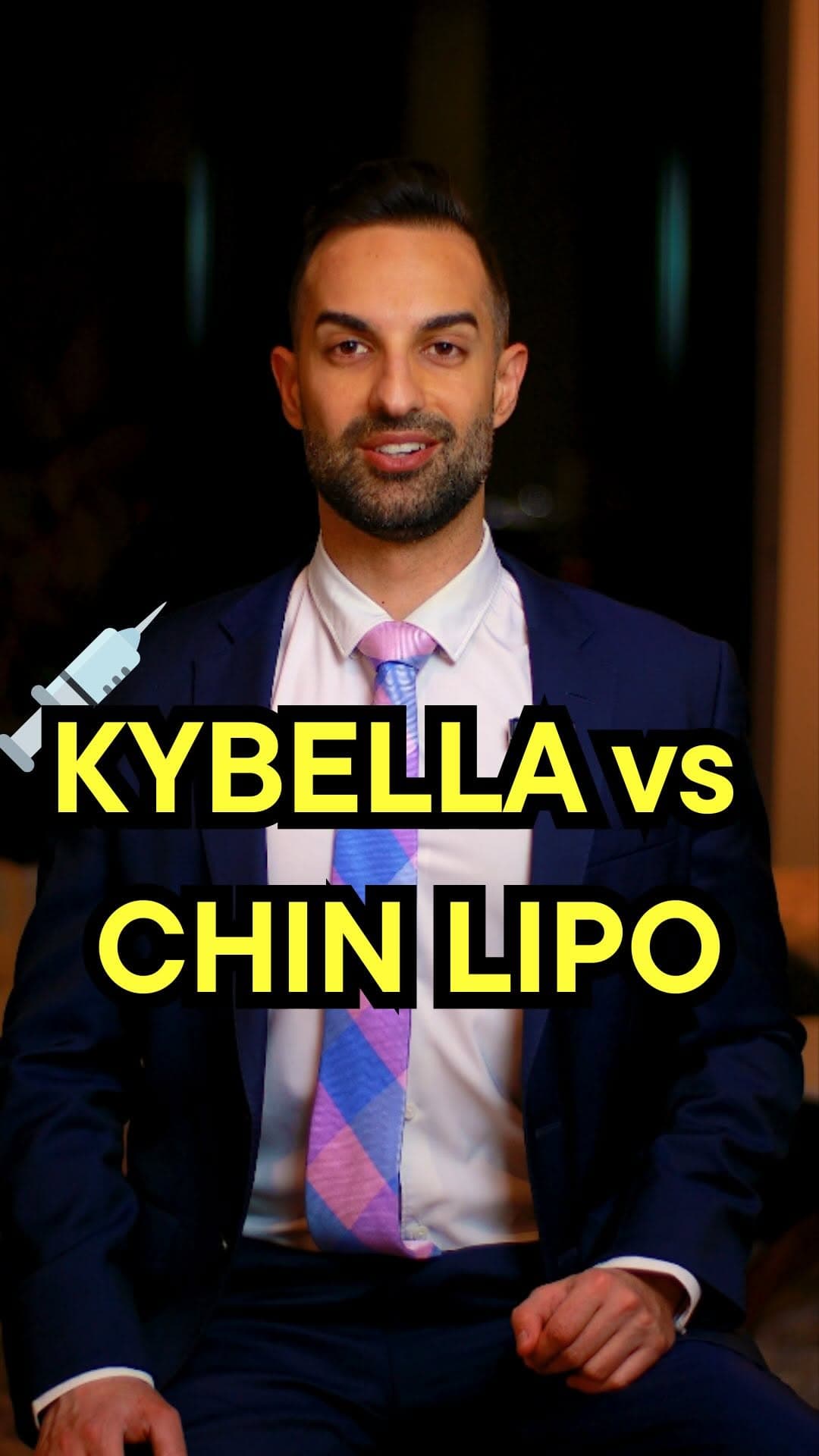 Dr. Alameddine discussing Kybella vs Chin Lipo