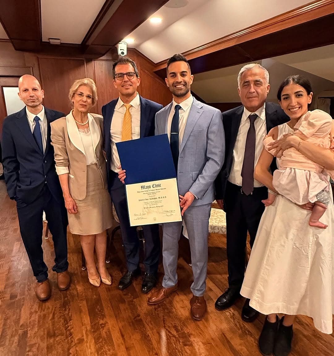 Dr. Alameddine at Mayo Clinic graduation ceremony